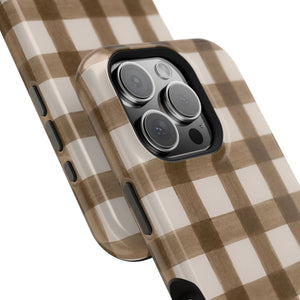 Cider Plaid MagSafe Phone Case