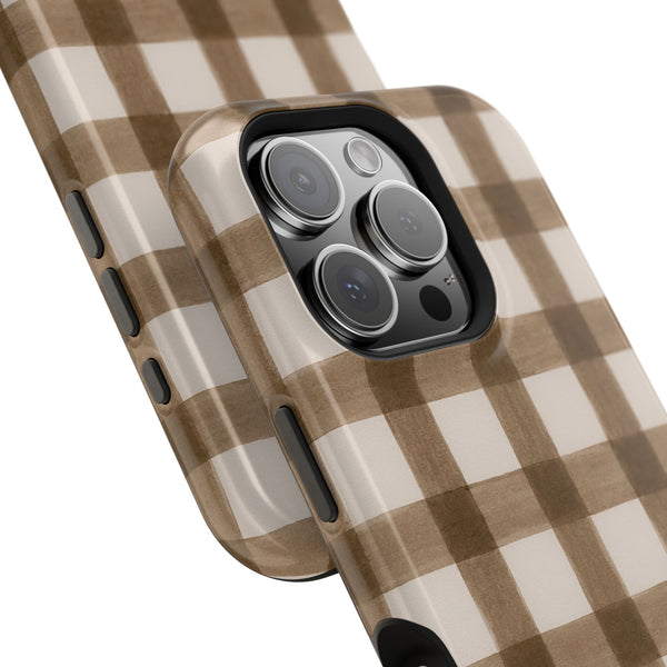 Cider Plaid MagSafe Phone Case