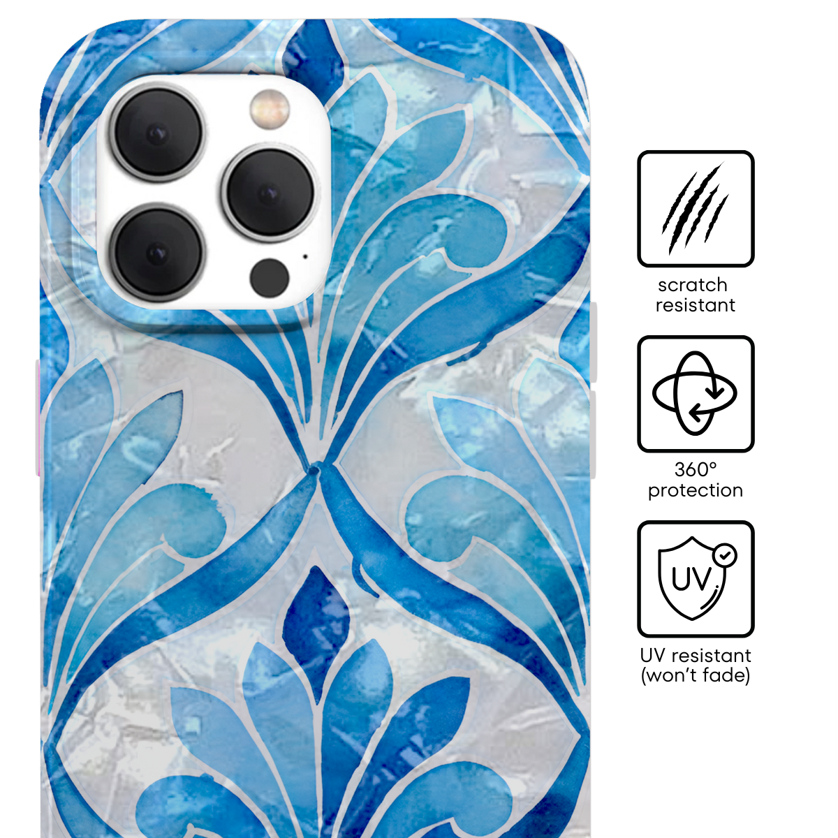 Aquamarine Pearl MagSafe iPhone Case