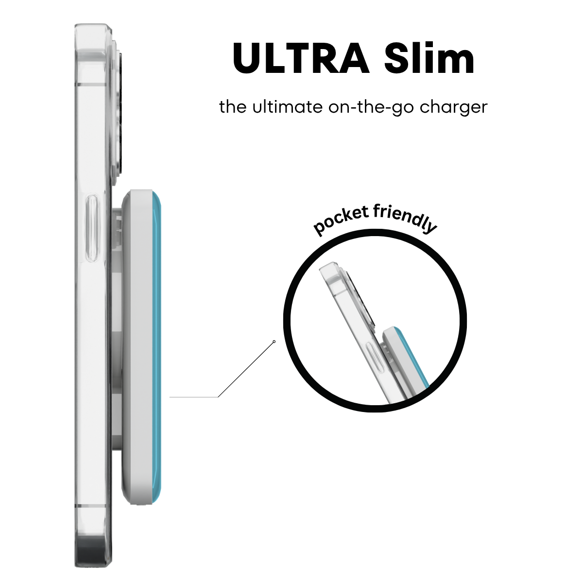 Teal MagSafe Power Bank