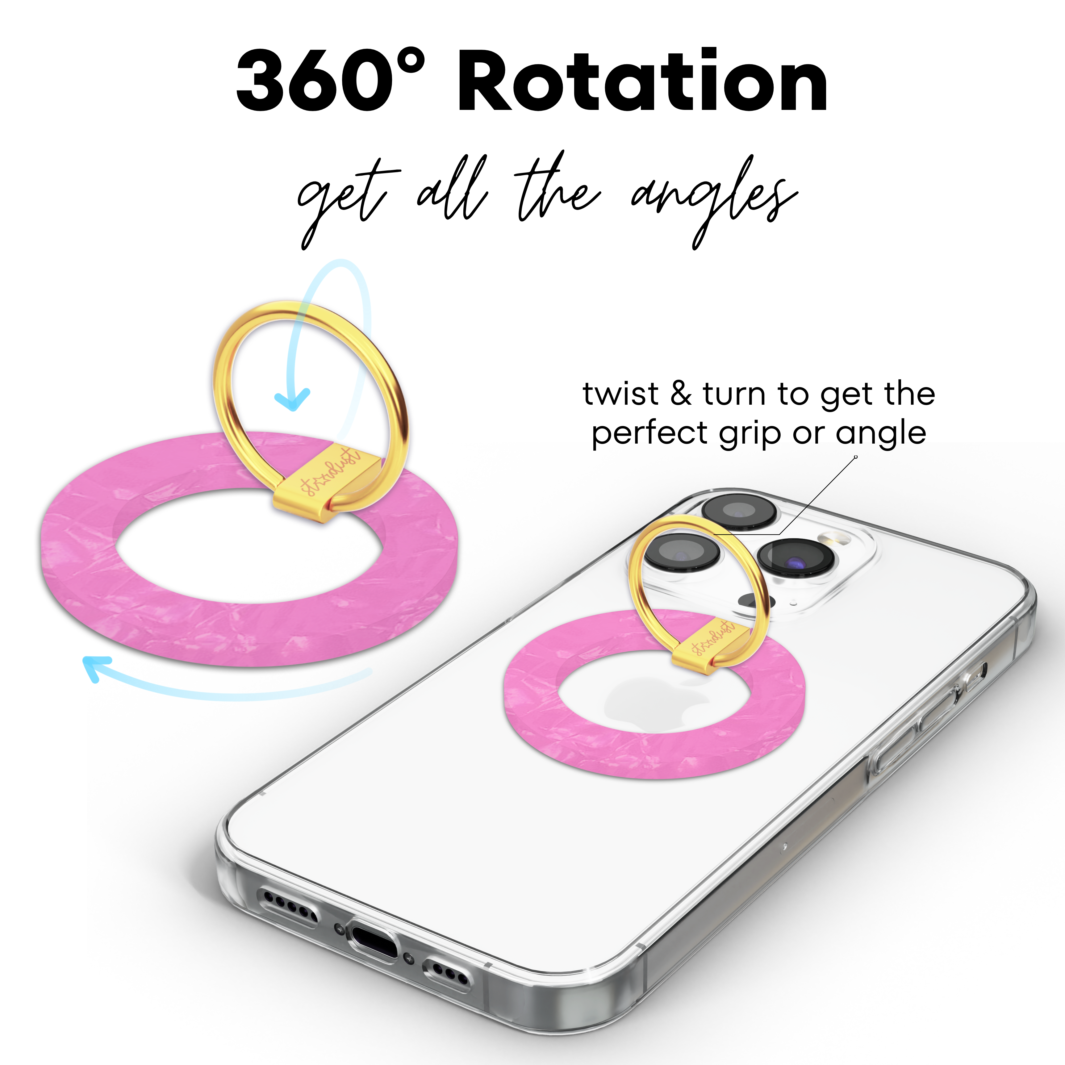 Pink Pearl MagSafe Phone Ring