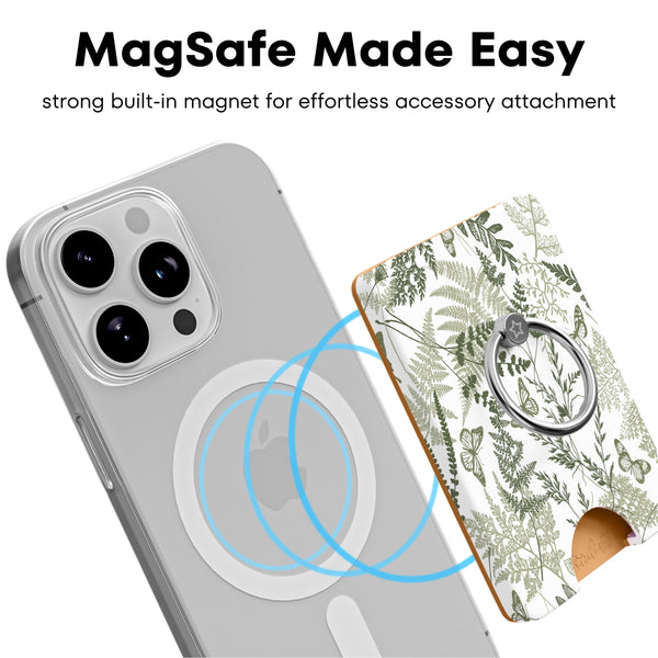Sage Jungle MagSafe Wallet