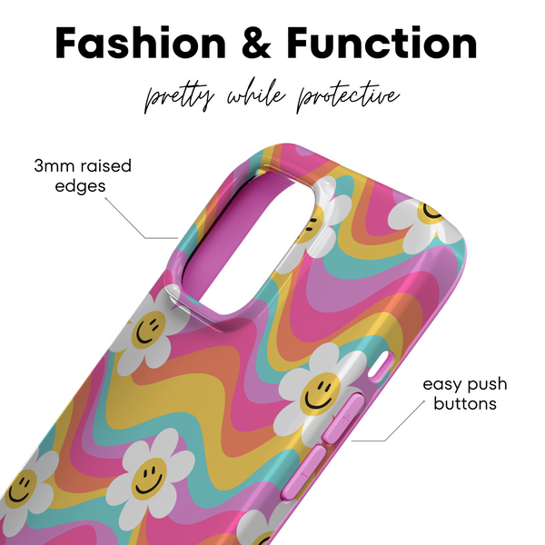 Wavy Daisy MagSafe iPhone Case