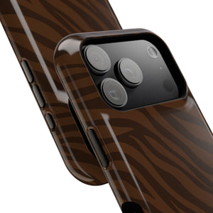 Cocoa Zebra MagSafe Phone Case