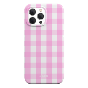 Pink Gingham MagSafe iPhone Case