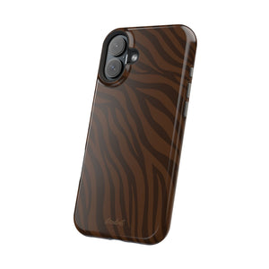 Cocoa Zebra MagSafe Phone Case