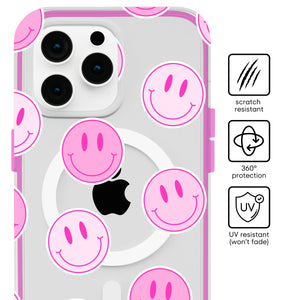 Bubblegum Smileys MagSafe iPhone Case