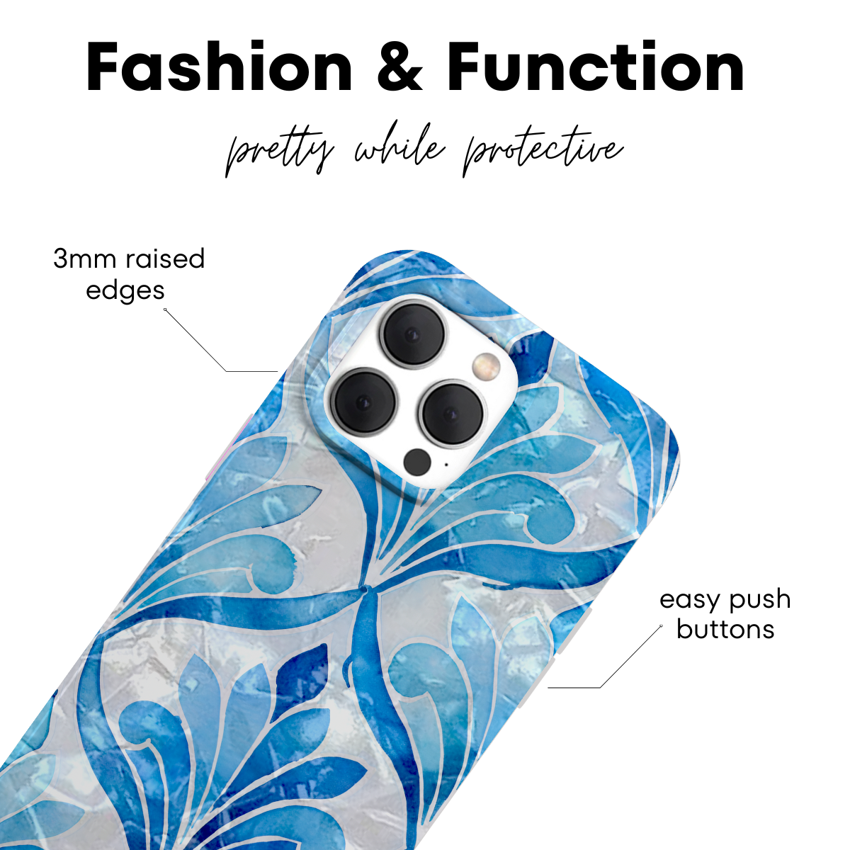 Aquamarine Pearl MagSafe iPhone Case