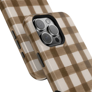 Cider Plaid MagSafe Phone Case