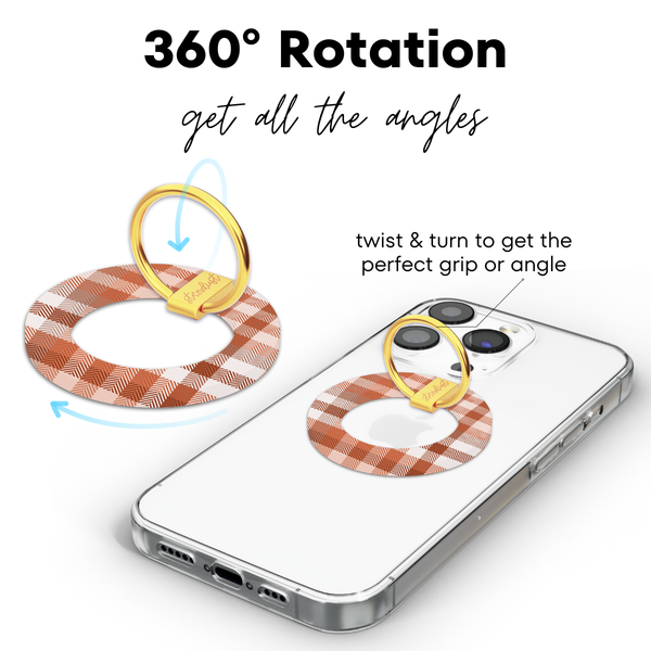 Pumpkin Plaid MagSafe Phone Ring