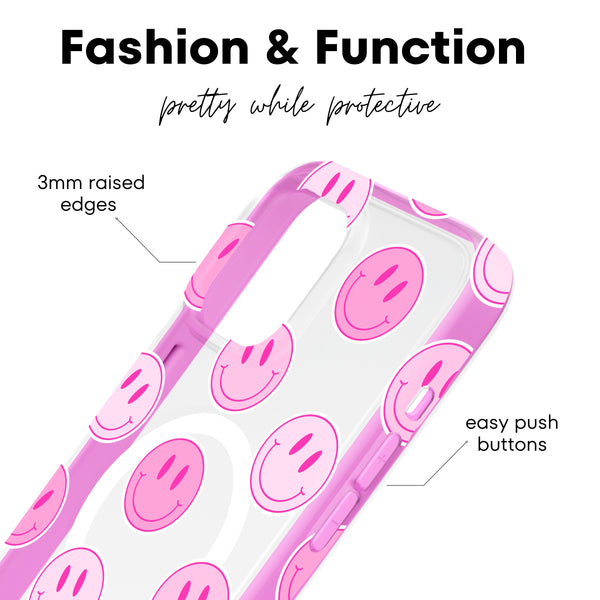 Bubblegum Smileys MagSafe iPhone Case