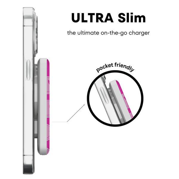 Bubblegum Smileys MagSafe Power Bank