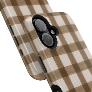Cider Plaid MagSafe Phone Case