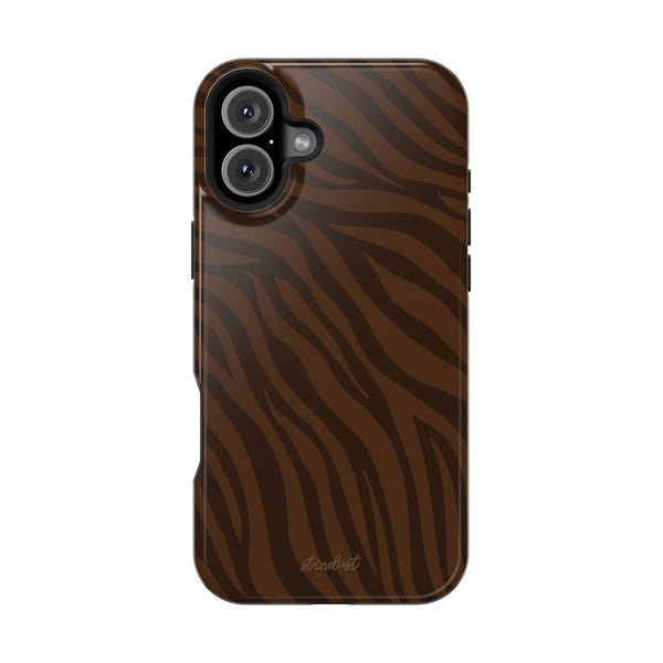 Cocoa Zebra MagSafe Phone Case