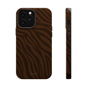 Cocoa Zebra MagSafe Phone Case