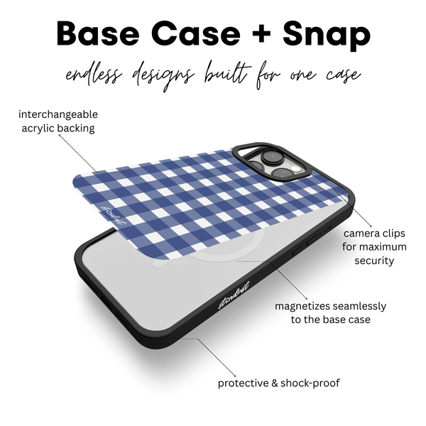 Blueberry Gingham Stardust Snap