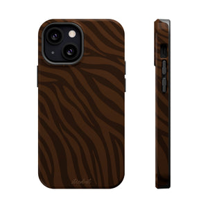 Cocoa Zebra MagSafe Phone Case