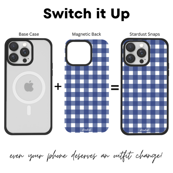 Blueberry Gingham Stardust Snap