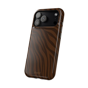 Cocoa Zebra MagSafe Phone Case