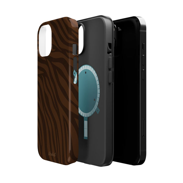 Cocoa Zebra MagSafe Phone Case