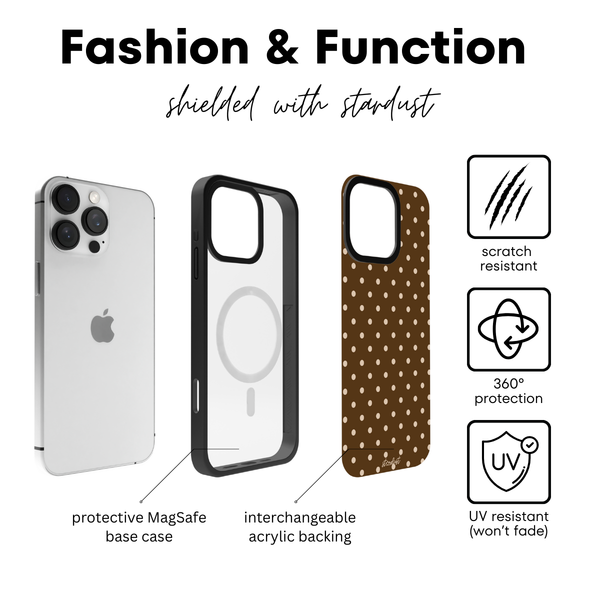 Mocha Polka Dots Stardust Snap