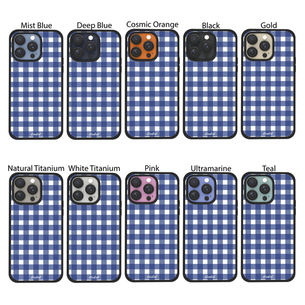 Blueberry Gingham Stardust Snap