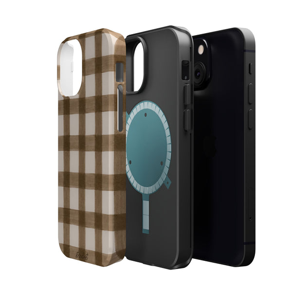Cider Plaid MagSafe Phone Case