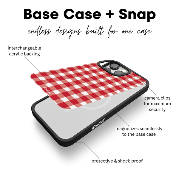 Strawberry Gingham Stardust Snap