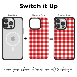 Strawberry Gingham Stardust Snap