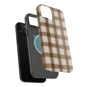 Cider Plaid MagSafe Phone Case