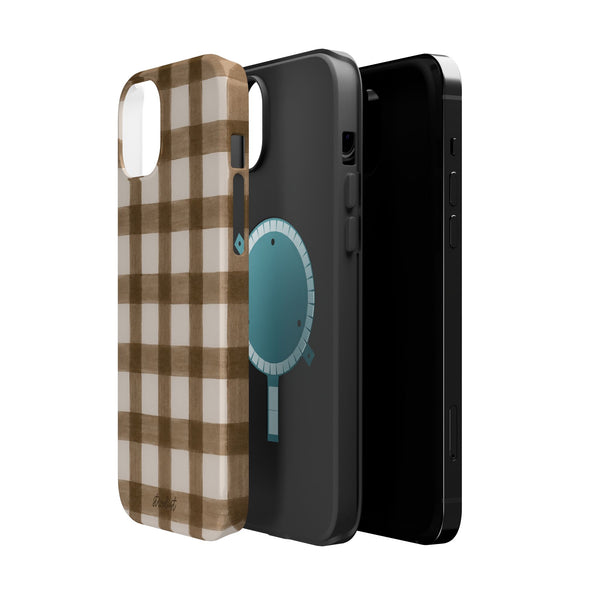 Cider Plaid MagSafe Phone Case