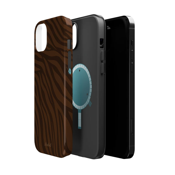 Cocoa Zebra MagSafe Phone Case