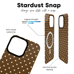 Mocha Polka Dots Stardust Snap