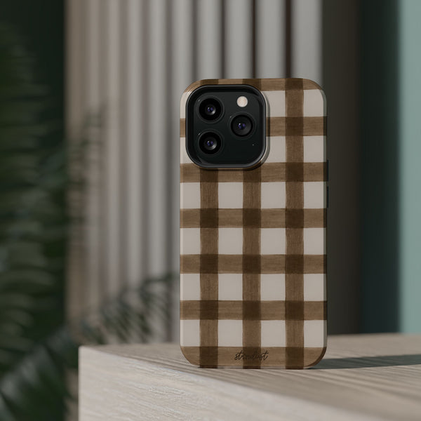 Cider Plaid MagSafe Phone Case