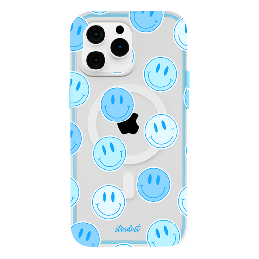 Blue Smileys MagSafe iPhone Case