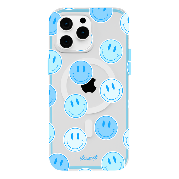 Blue Smileys MagSafe iPhone Case Blue Smileys MagSafe iPhone Case