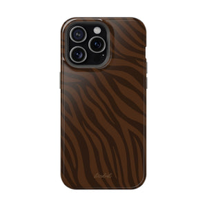 Cocoa Zebra MagSafe Phone Case