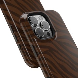 Cocoa Zebra MagSafe Phone Case