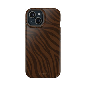 Cocoa Zebra MagSafe Phone Case