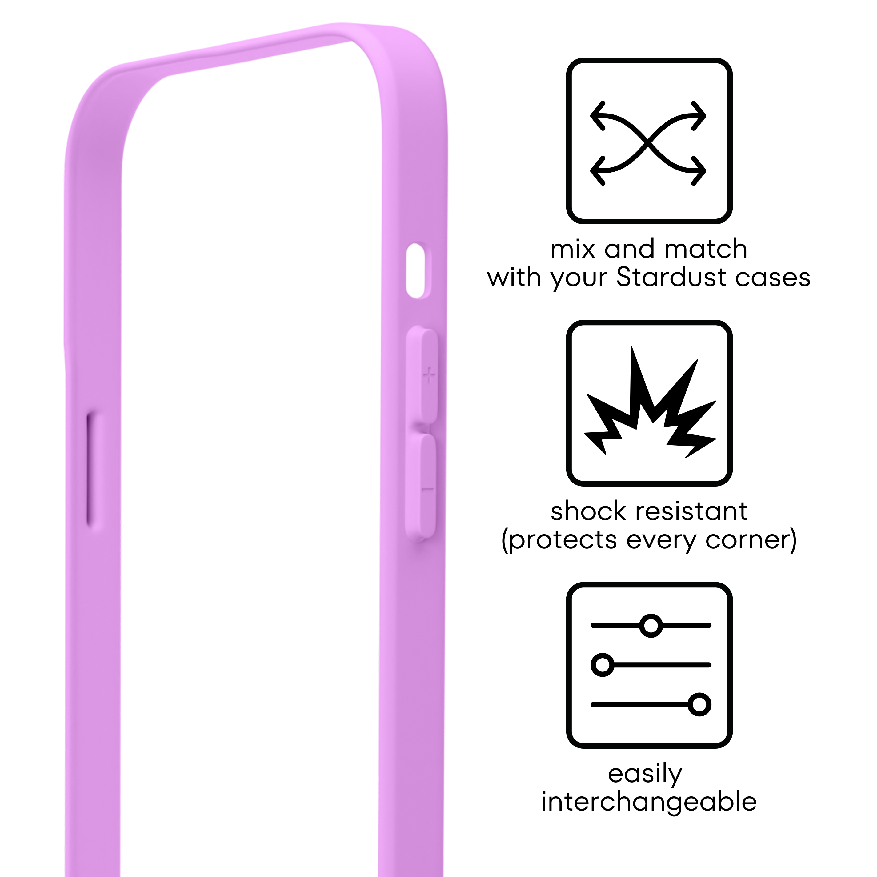 Lilac Phone Case Border