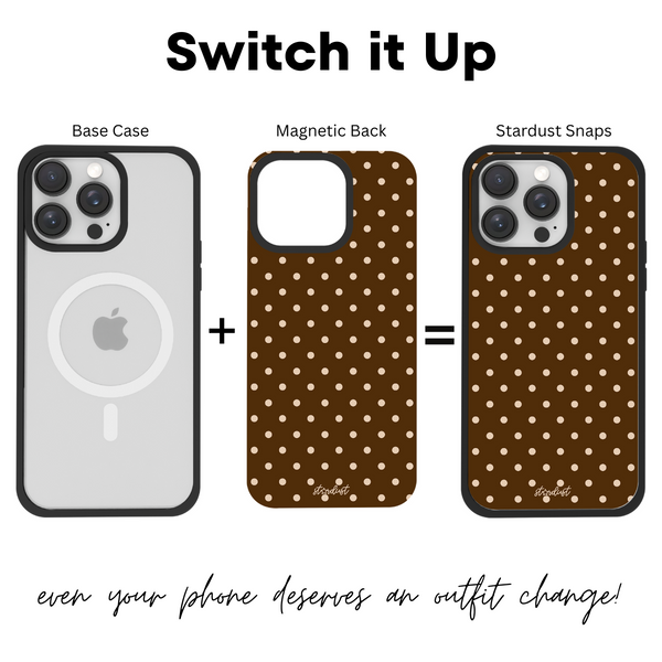 Mocha Polka Dots Stardust Snap