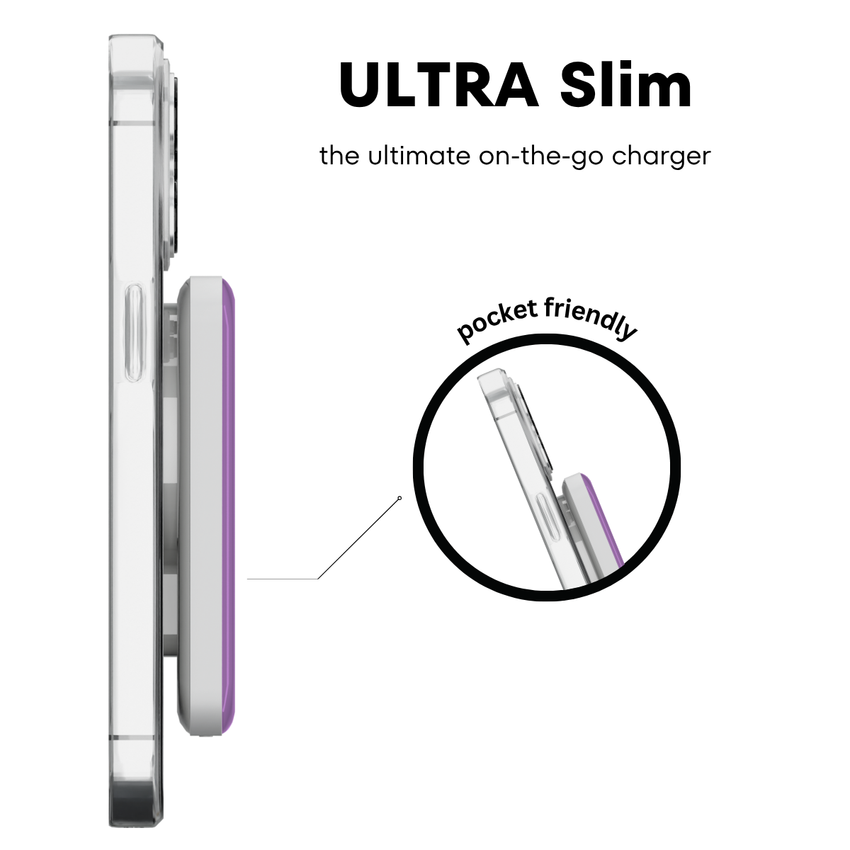 Lilac MagSafe Power Bank