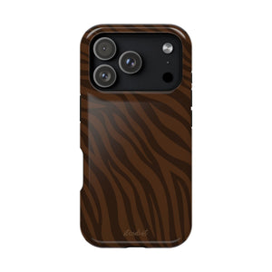 Cocoa Zebra MagSafe Phone Case