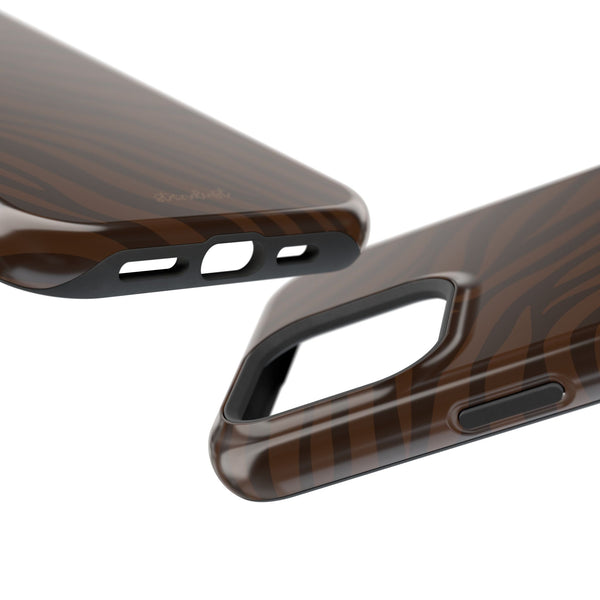 Cocoa Zebra MagSafe Phone Case