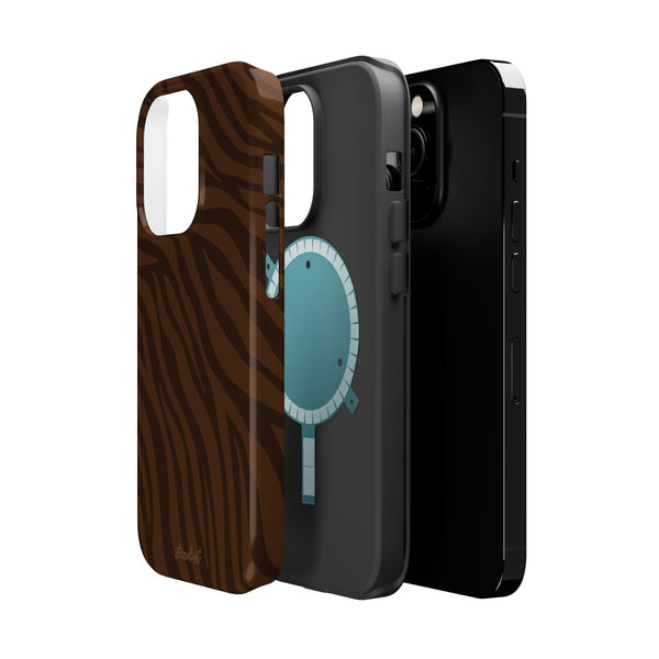 Cocoa Zebra MagSafe Phone Case
