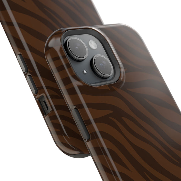 Cocoa Zebra MagSafe Phone Case