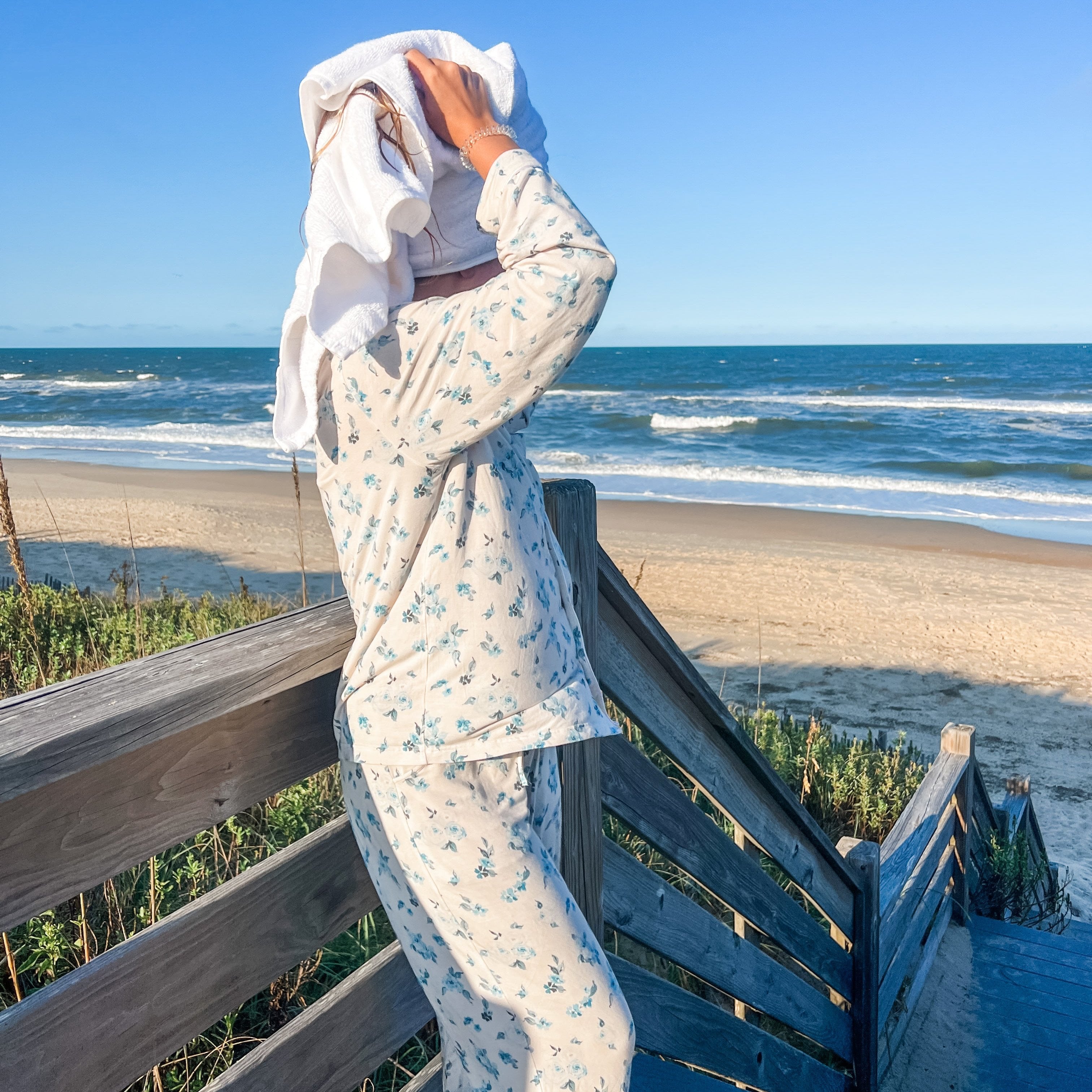Coastal Florals Pajama Set