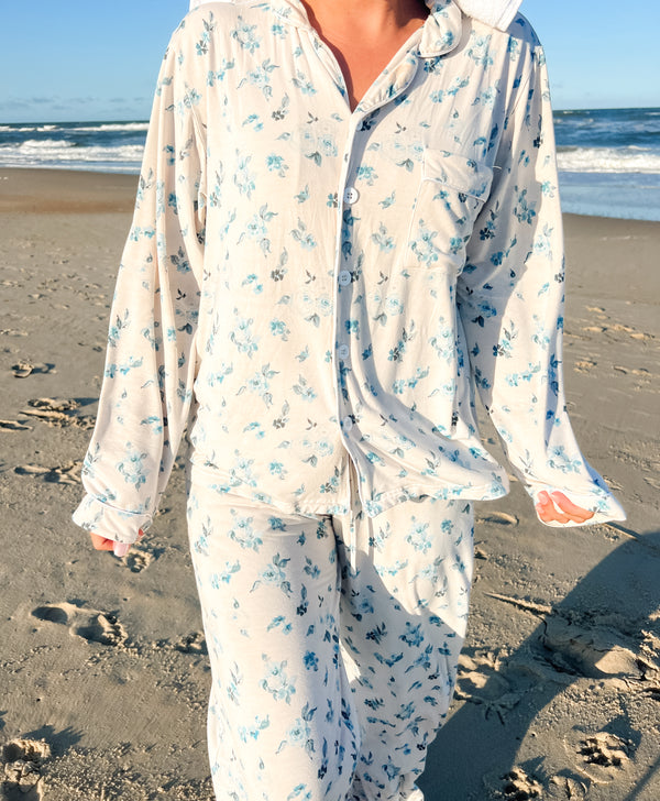 Coastal Florals Pajama Set