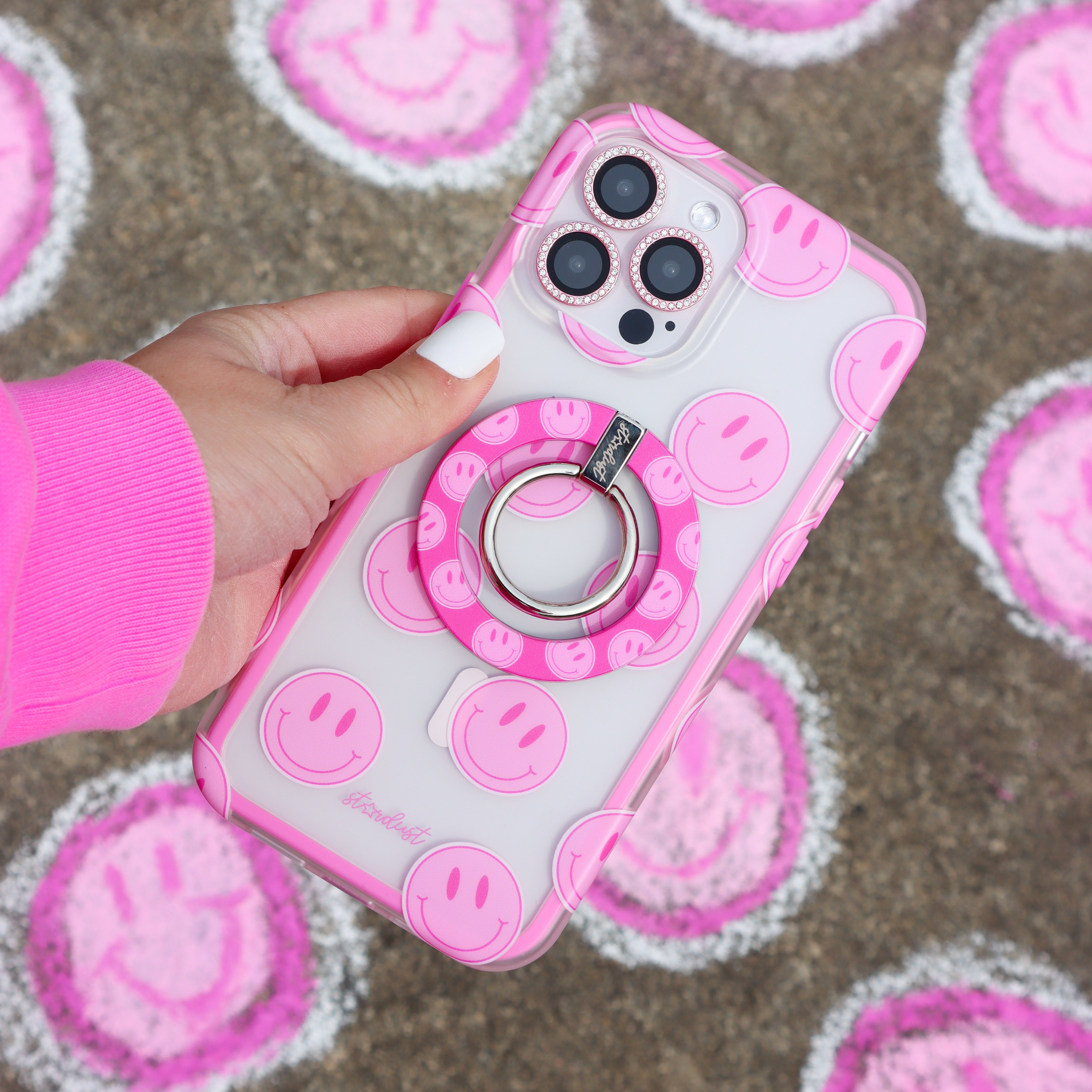 Pink Smileys MagSafe Phone Ring