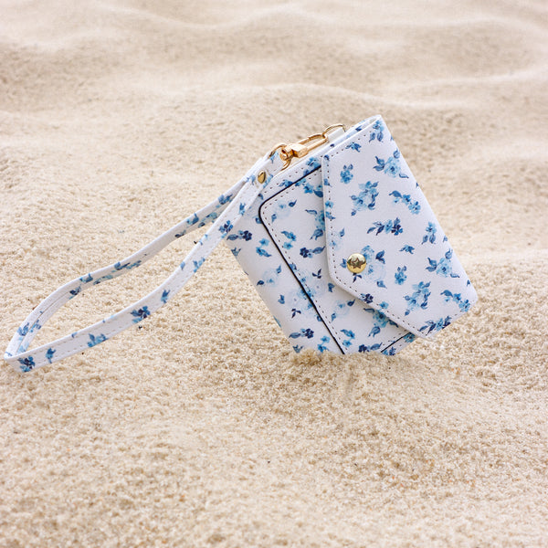 Coastal Florals Wallet Wristlet